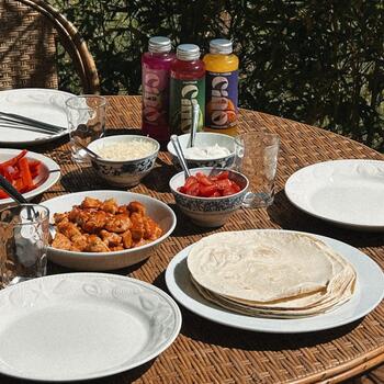 Suns out, fajitas on the table, and good friends making the best memories !Come and stay with us at : !.